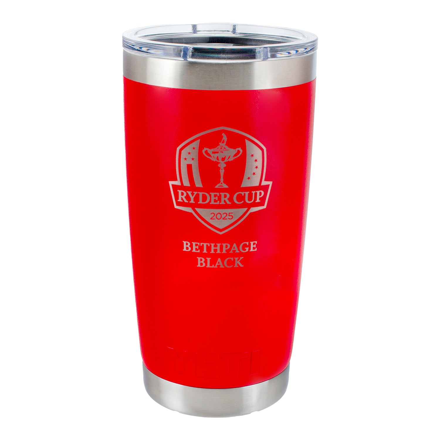 YETI® 2025 Ryder Cup 20oz Rambler Tumbler in Red - Front View