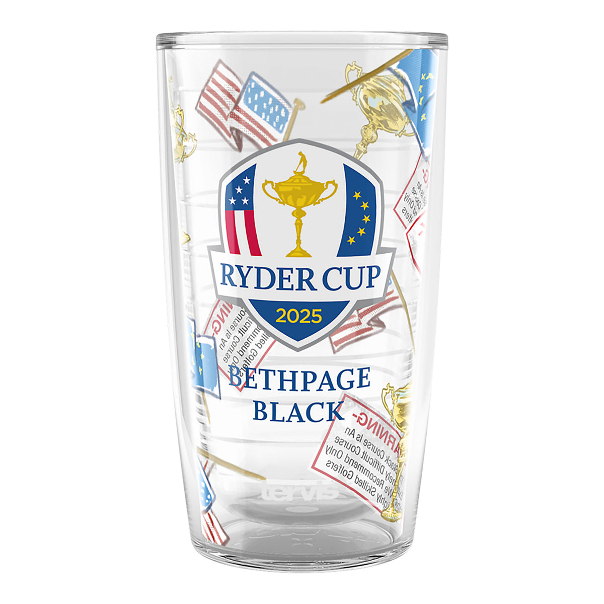 Tervis 2025 Ryder Cup Scatter Print 16oz Tumbler - Front View