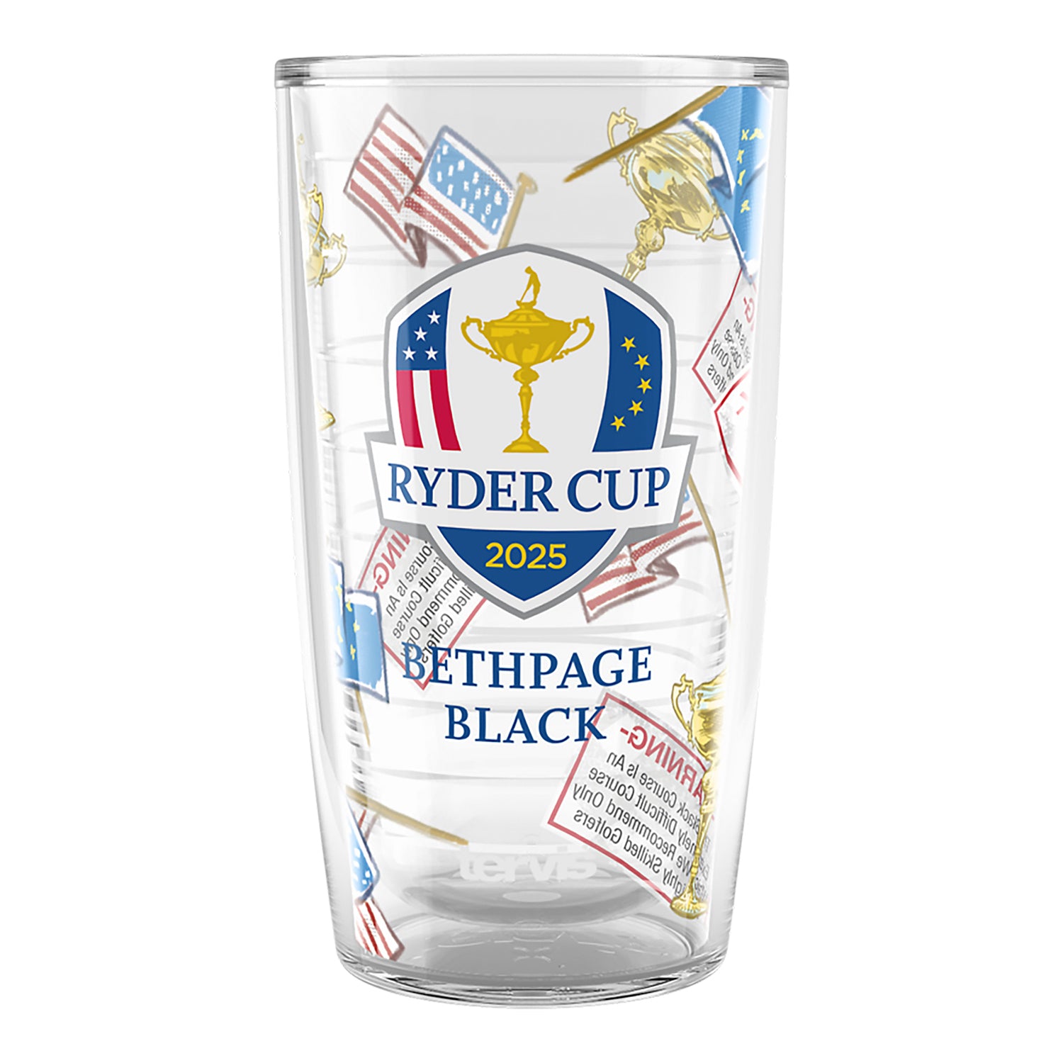 Tervis 2025 Ryder Cup Scatter Print 16oz Tumbler - Front View