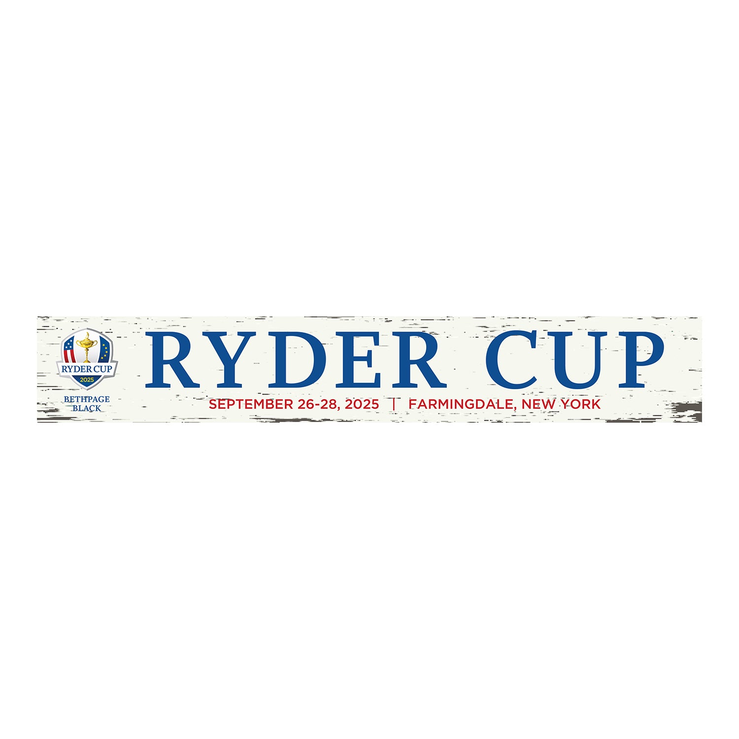 Signs by the Sea 2025 Ryder Cup Wooden Name Sign - Front View