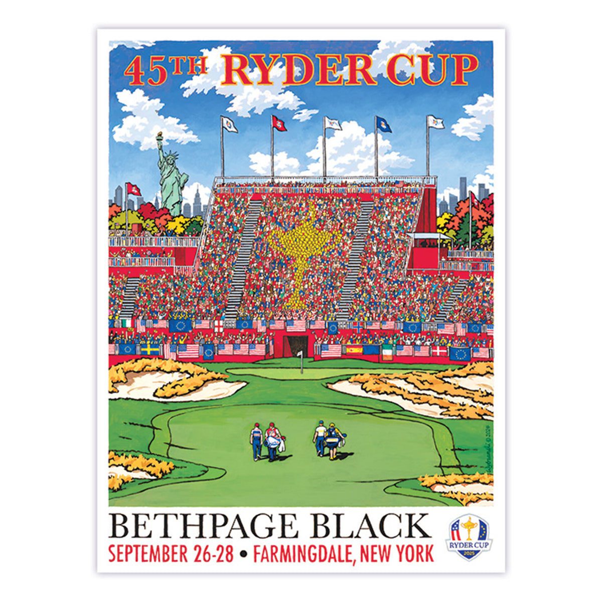 Lee Wybranski 2025 Ryder Cup Poster - Front View