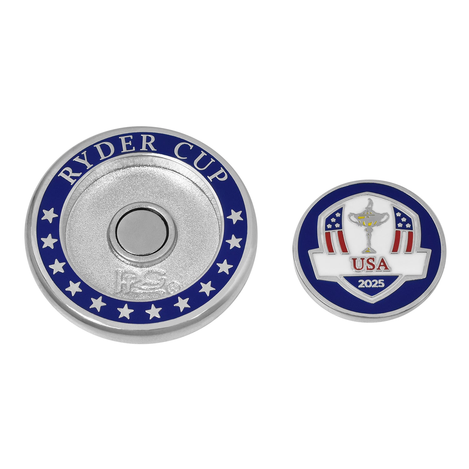 PRG Golf 2025 Ryder Cup Team U.S. Duo Ball Marker - Front View