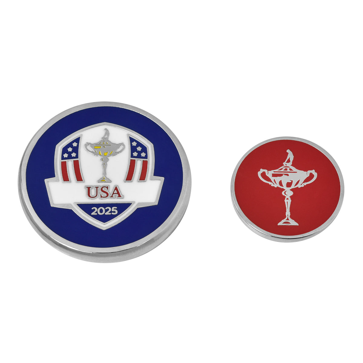 PRG Golf 2025 Ryder Cup Team U.S. Duo Ball Marker - Ball Marker View