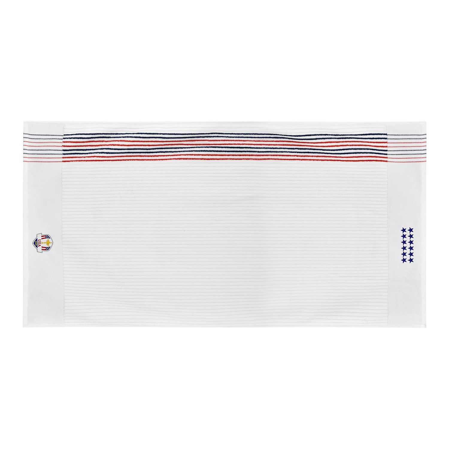 PRG Golf 2025 Ryder Cup Team U.S. Retro Caddy Towel in White - Front View