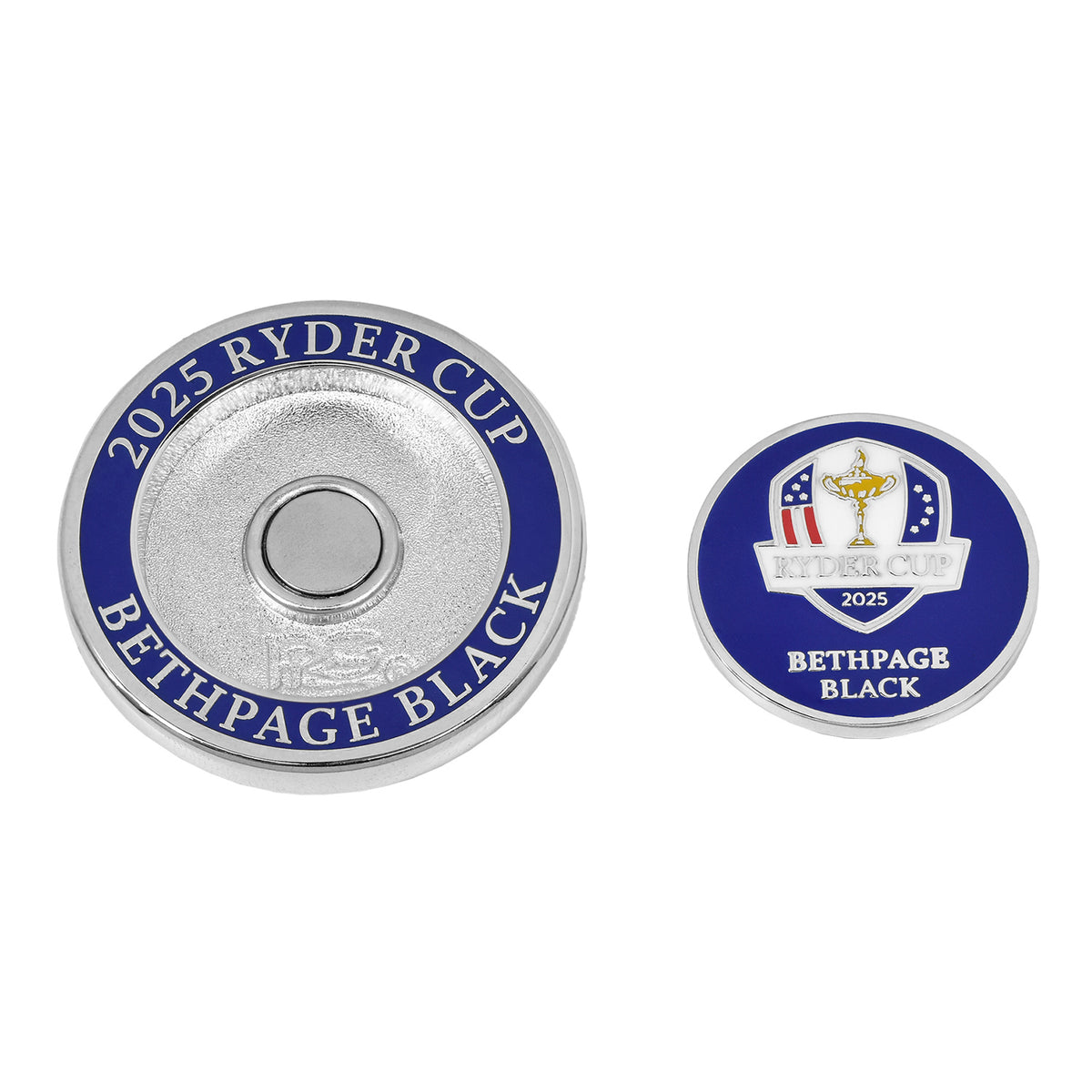 PRG Golf 2025 Ryder Cup Match Duo Ball Marker - Detached View