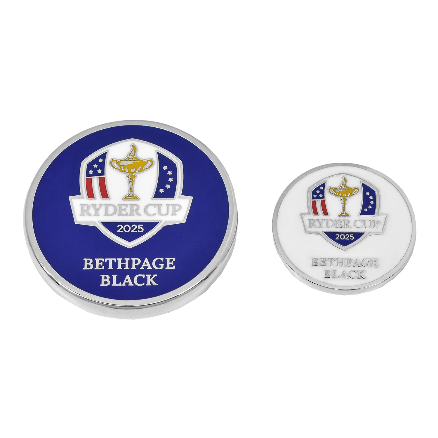 PRG Golf 2025 Ryder Cup Match Duo Ball Marker - Detached View