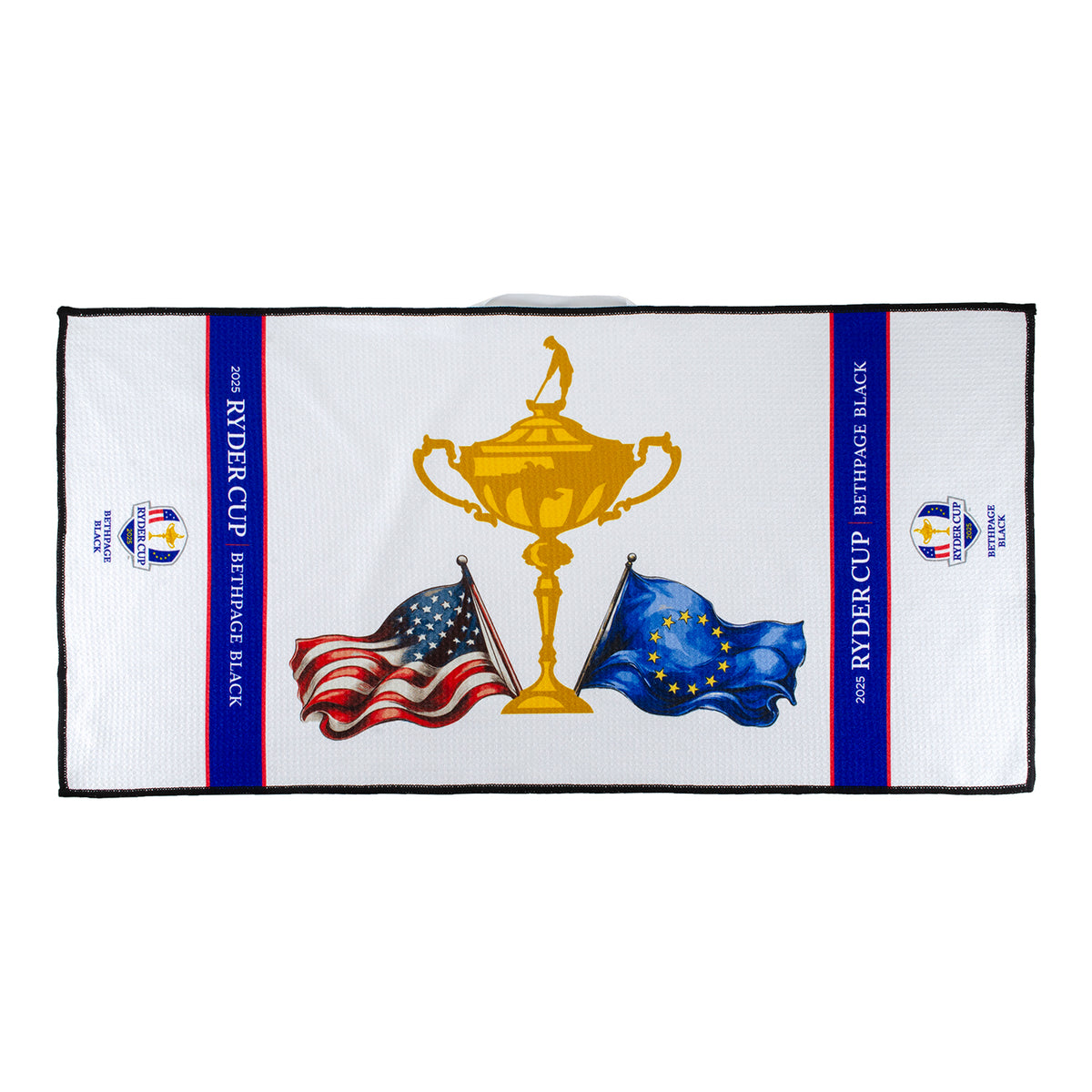 Dynamic Brands 2025 Ryder Cup Microfiber Trophy Design Towel - Front View