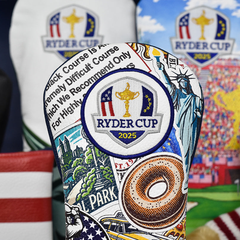 PRG Golf 2025 Ryder Cup NYC Themed Fairway Cover - Front and Back View