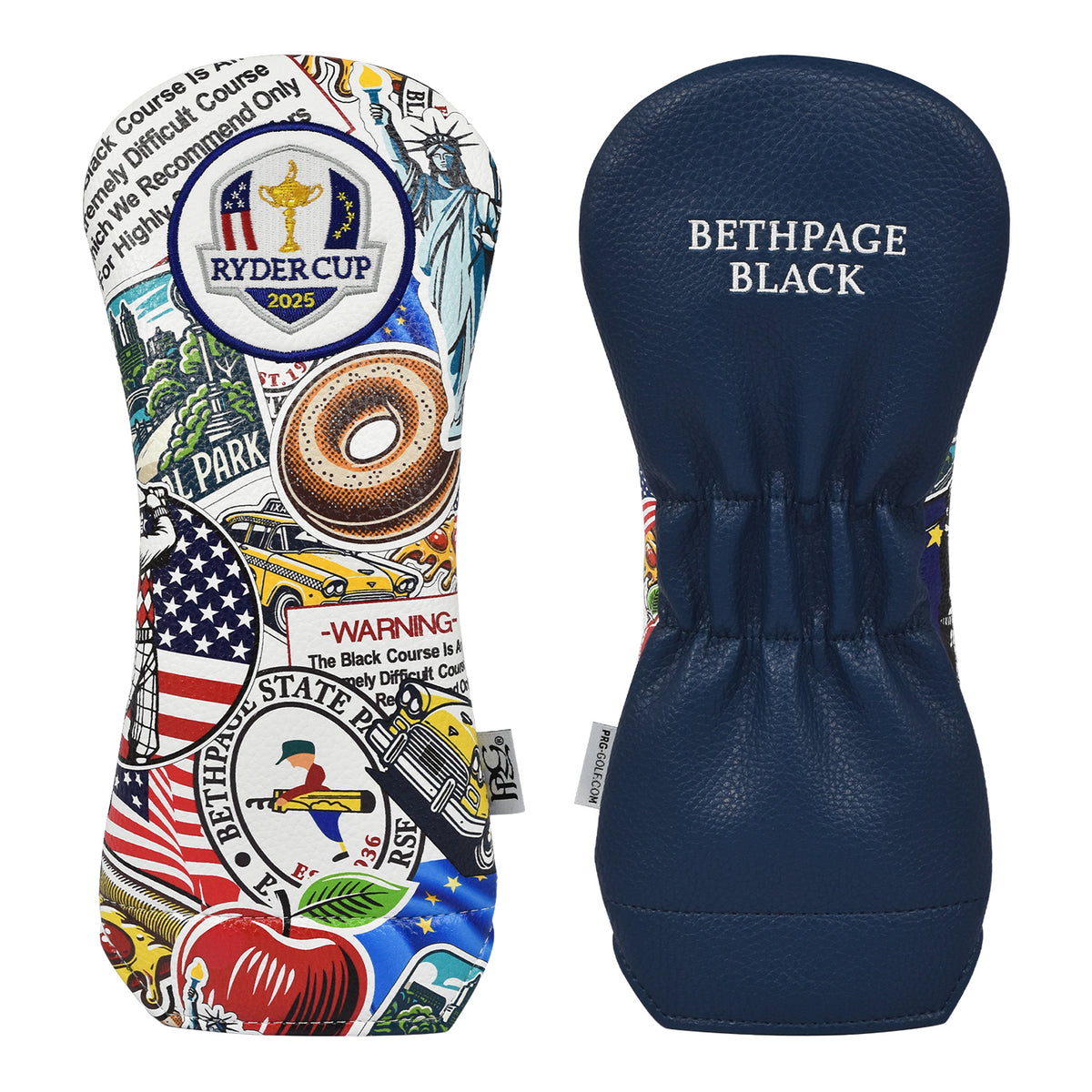 PRG Golf 2025 Ryder Cup NYC Themed Fairway Cover - Front and Back View