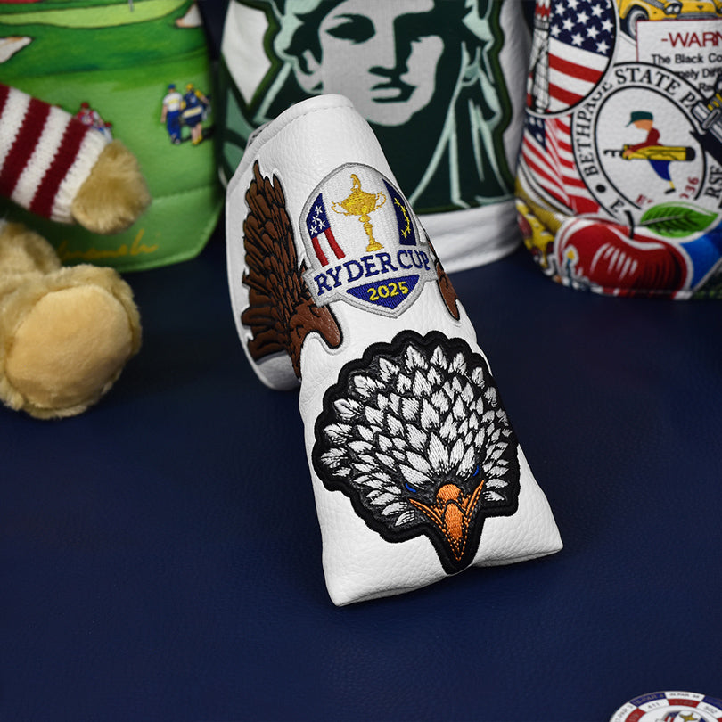 PRG Golf 2025 Ryder Cup Eagle Blade Cover - Front Close Up