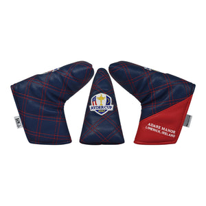 PRG Golf 2027 Ryder Cup Double Quilt Stitch Blade Cover in Red and Navy - 360 View