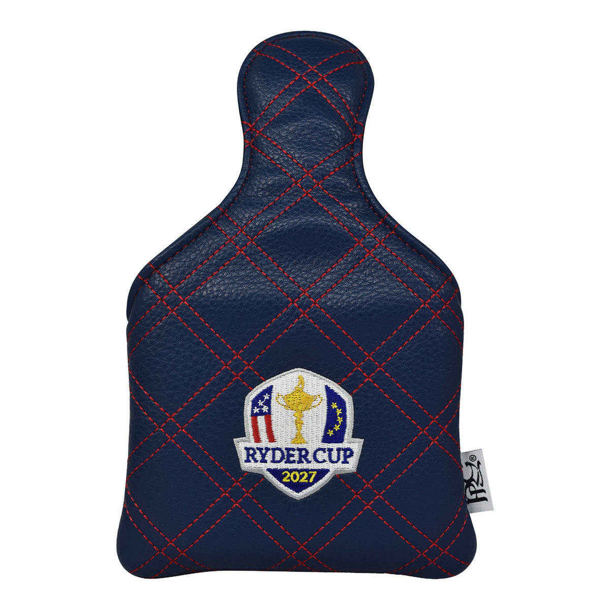 PRG Golf 2027 Ryder Cup Double Quilt Stitch Mallet Cover in Red and Navy - Back