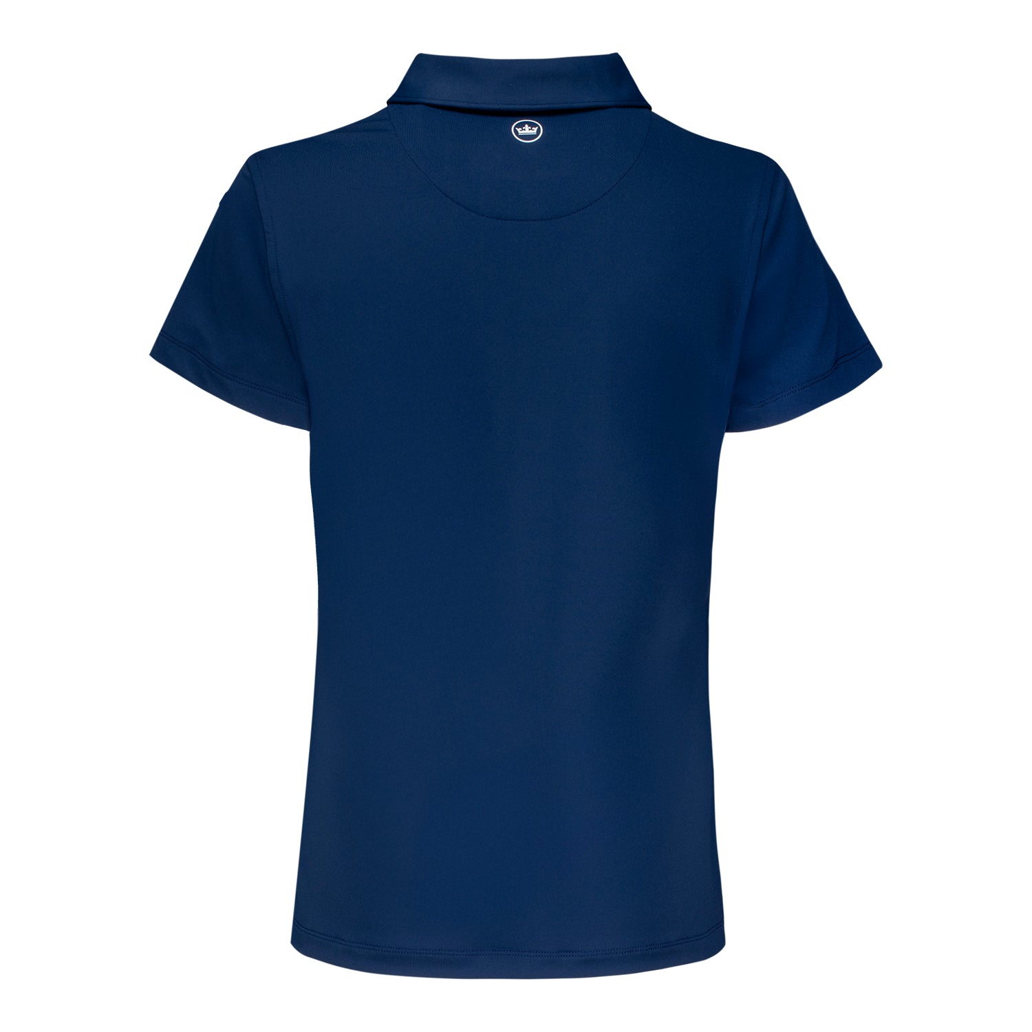 Peter Millar 1927 Trophy Women's Solid Short Sleeve Polo in Navy - Front View