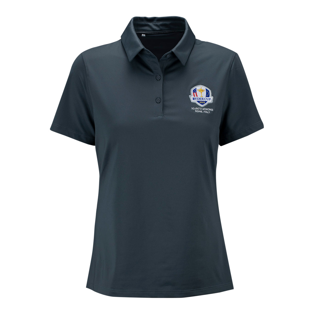 Under Armour 2023 Ryder Cup Women&#39;s PT2 Green Polo in Grey- Front View