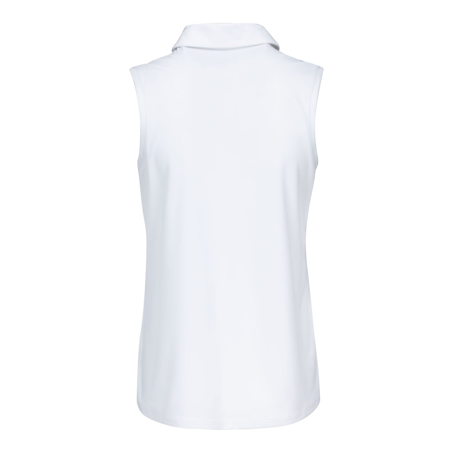 Nike 2025 Ryder Cup Ladies Sleeveless Victory Polo in White - Front View