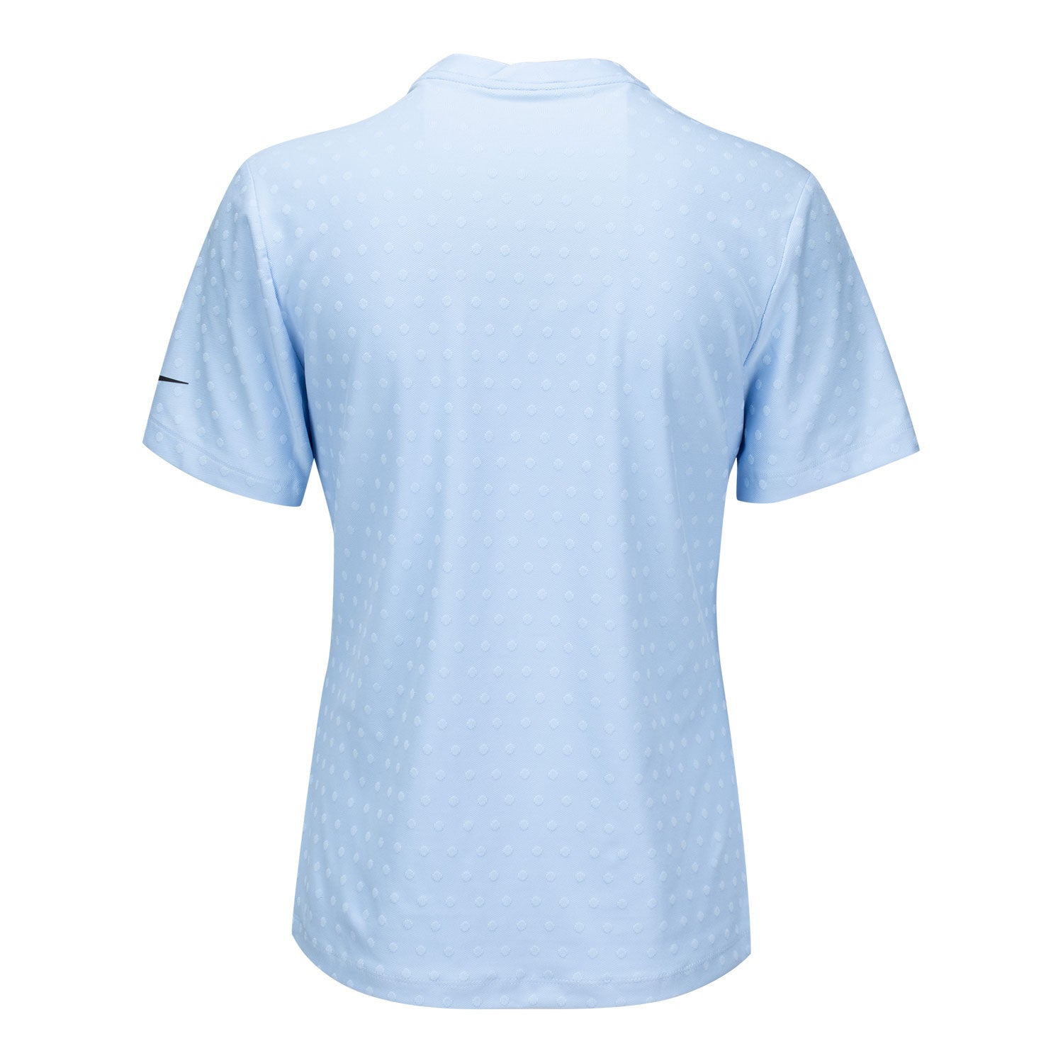 Nike 2025 Ryder Cup Women's Dri-Fit Collarless Jacquard Polo in Psychic Blue - Front View