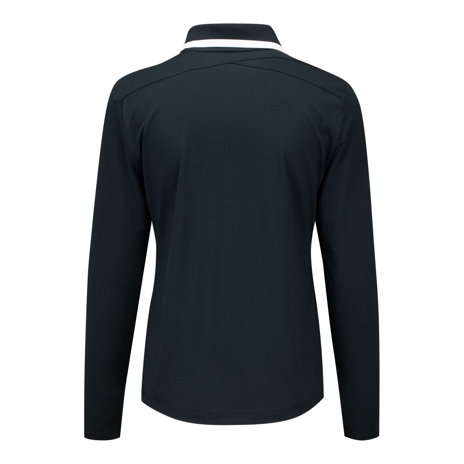 Nike 2025 Ryder Cup Women's Victory Long Sleeve Polo in Black - Front View