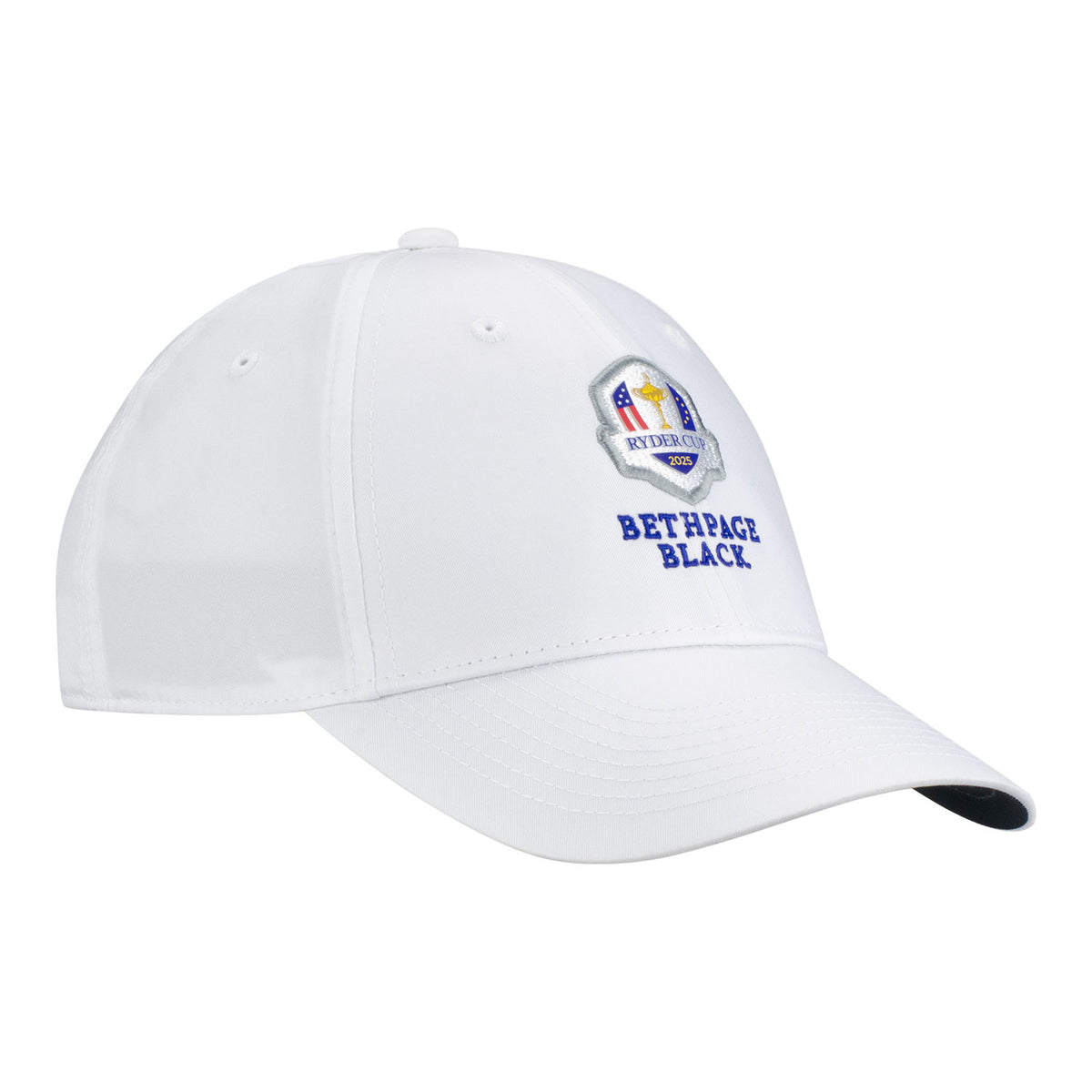 Nike 2025 Ryder Cup Women&#39;s Performance Club Hat in White - Angled Front Right View