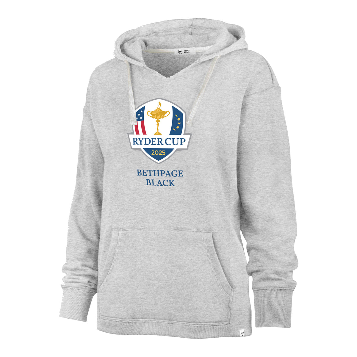 &#39;47 Brand 2025 Ryder Cup Women&#39;s Kennedy Hoodie in Relay Grey - Front View