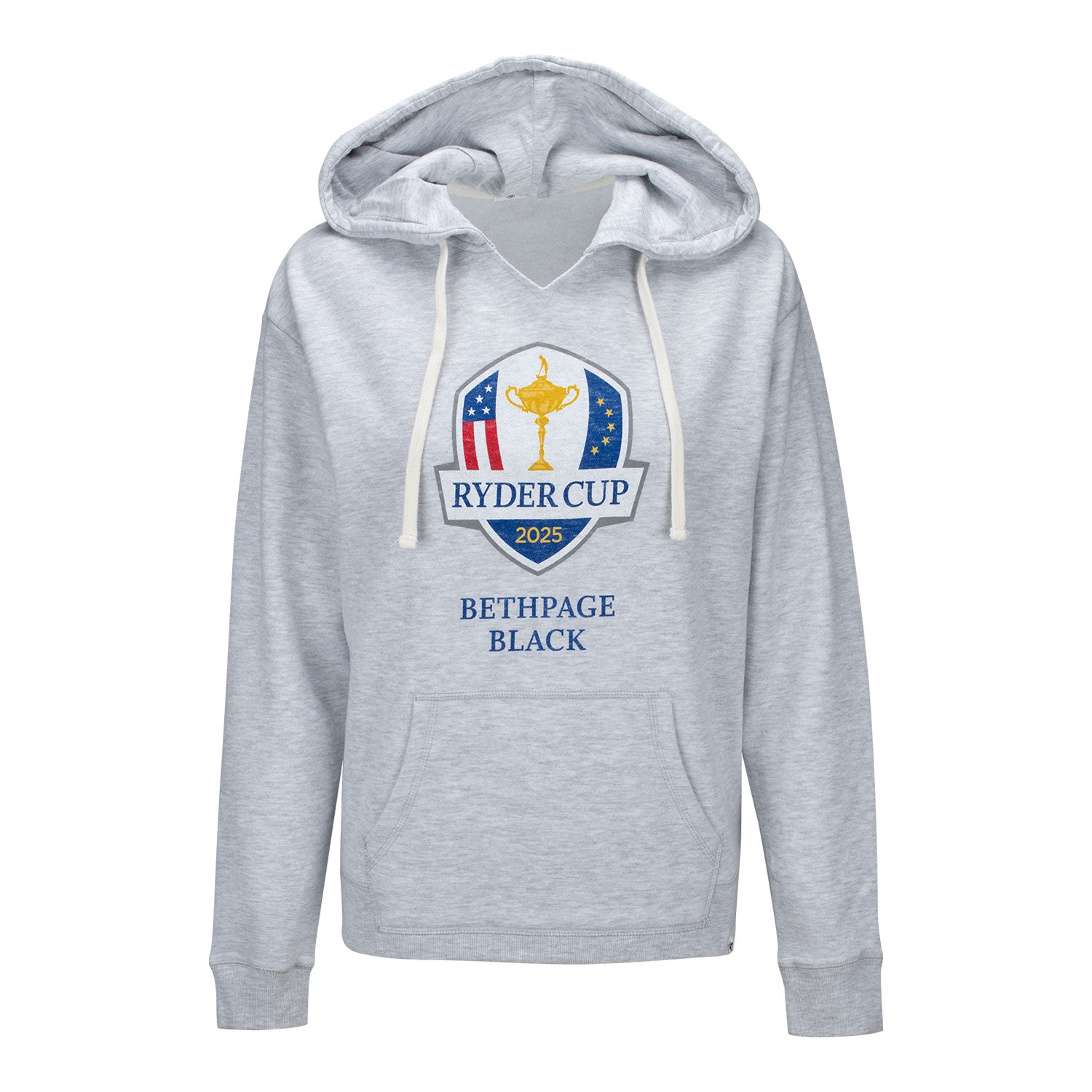 '47 Brand 2025 Ryder Cup Women's Kennedy Hoodie in Relay Grey - Front View