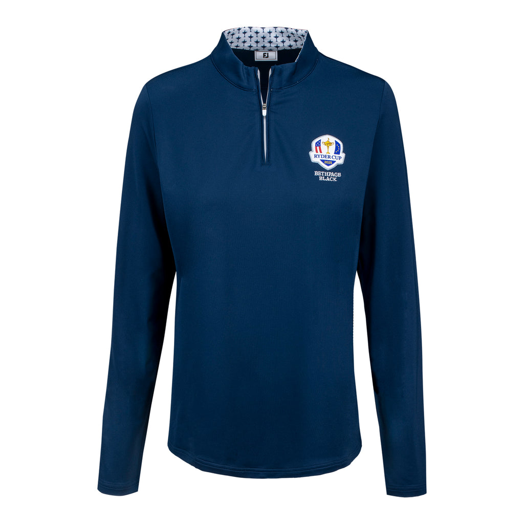 FootJoy 2025 Ryder Cup Women's Quarter Zip Midlayer in Navy - US