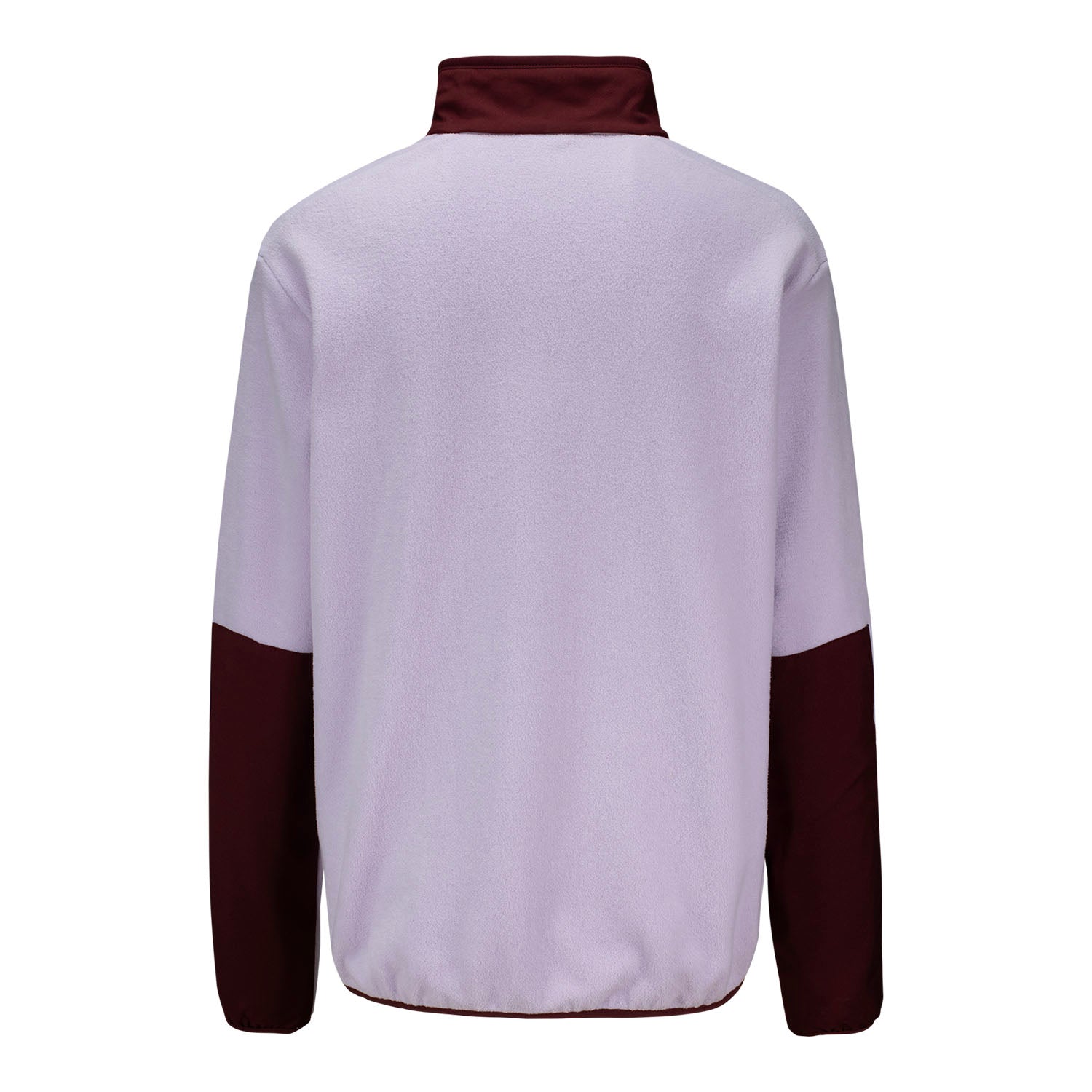 Nike 2025 Ryder Cup Women's Victory Therma-Fit Fleece Quarter Zip in Doll and Dark Team Red - Front View