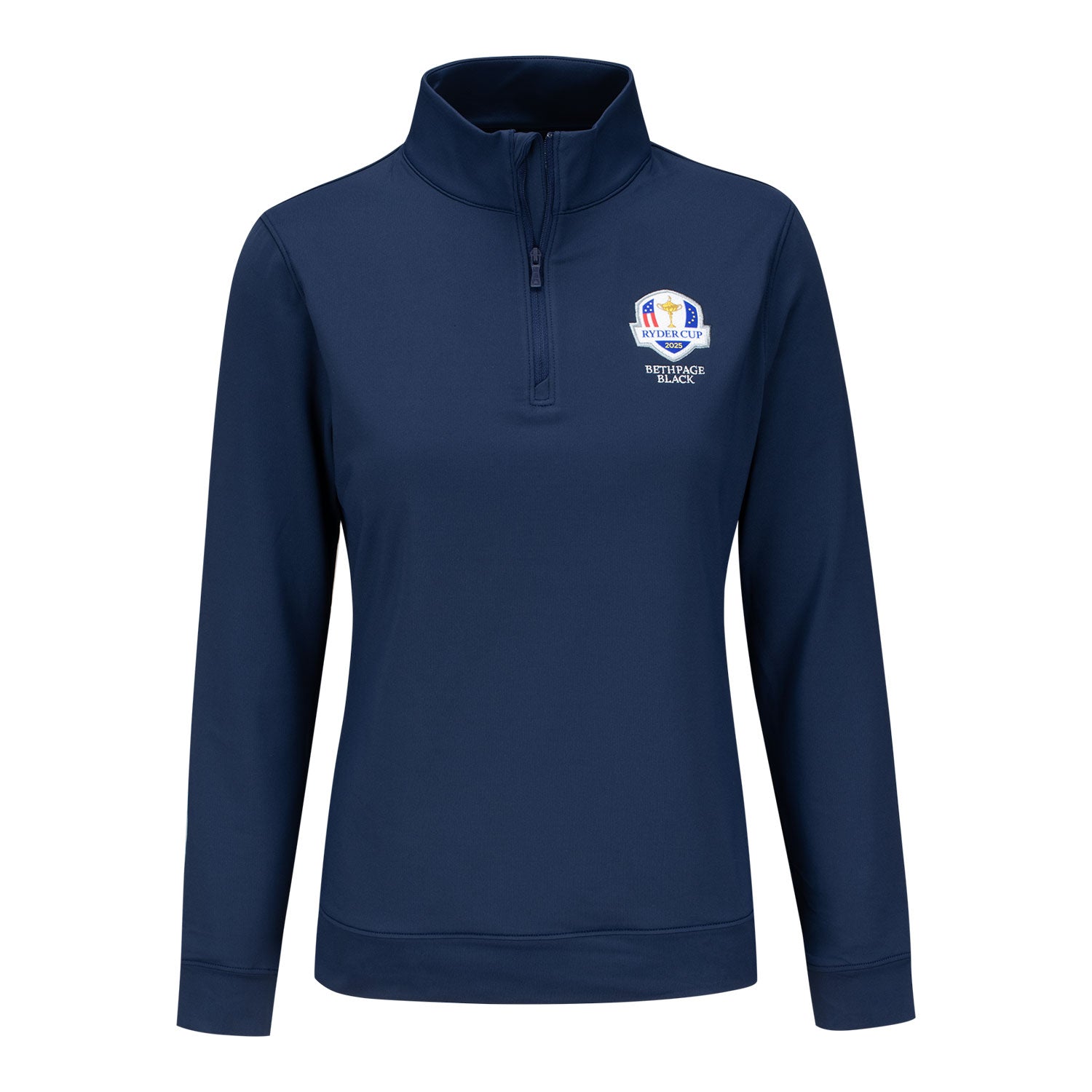 Peter Millar 2025 Ryder Cup Women's Perth Quarter Zip in Navy
 - Front View