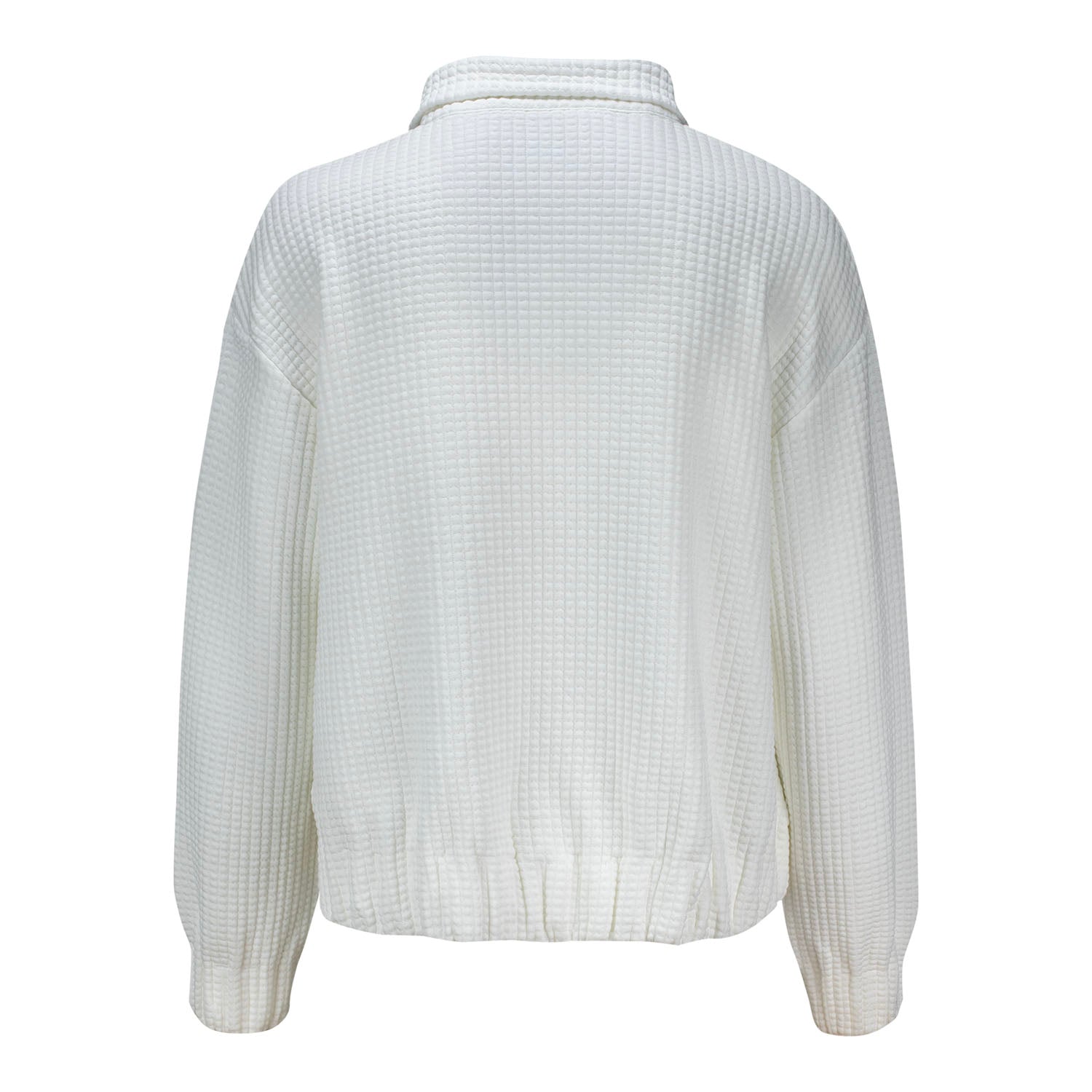 Peter Millar 2025 Ryder Cup Women's Flora Jacquard Full Zip in Soft White - Front View