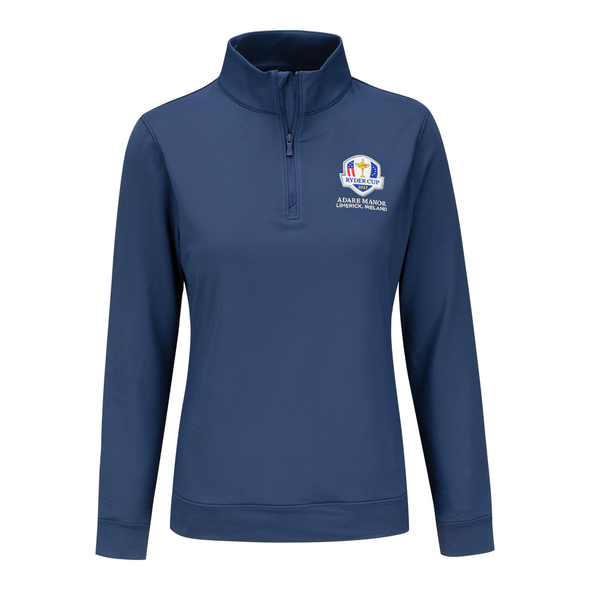 Peter Millar 2027 Ryder Cup Women's Perth Quarter Zip in Navy - Front