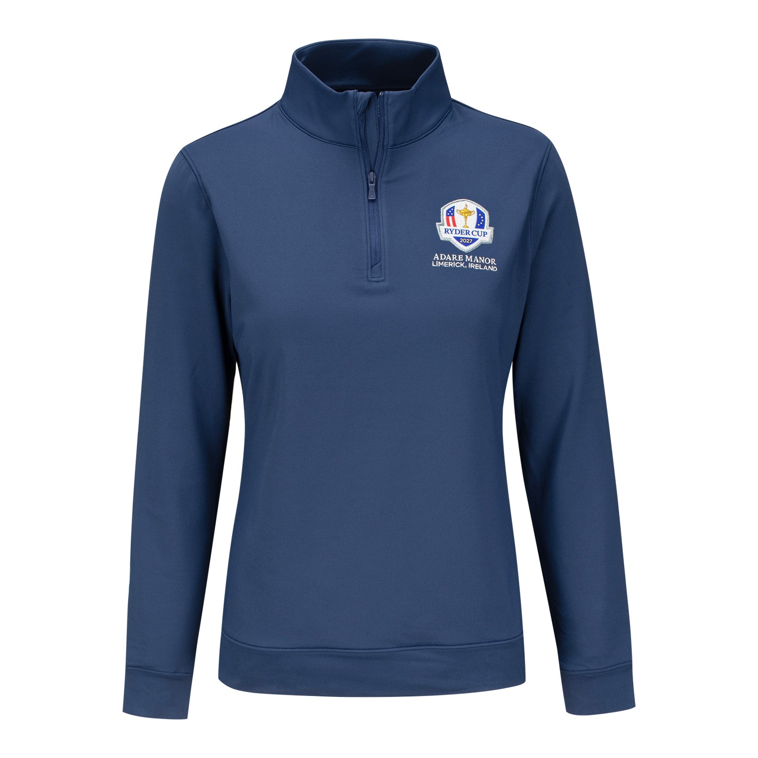 Peter Millar 2027 Ryder Cup Women's Perth Quarter Zip in Navy - Front