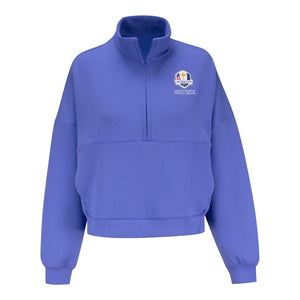 Nike 2027 Ryder Cup Women's Dri-FIT Oversized Half Zip in Sapphire and Deep Night - Front