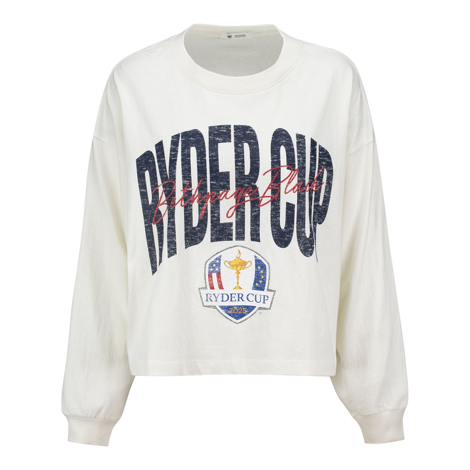 '47 Brand 2025 Ryder Cup Women's Sydney Long Sleeve T-Shirt in Sandstone - Front View