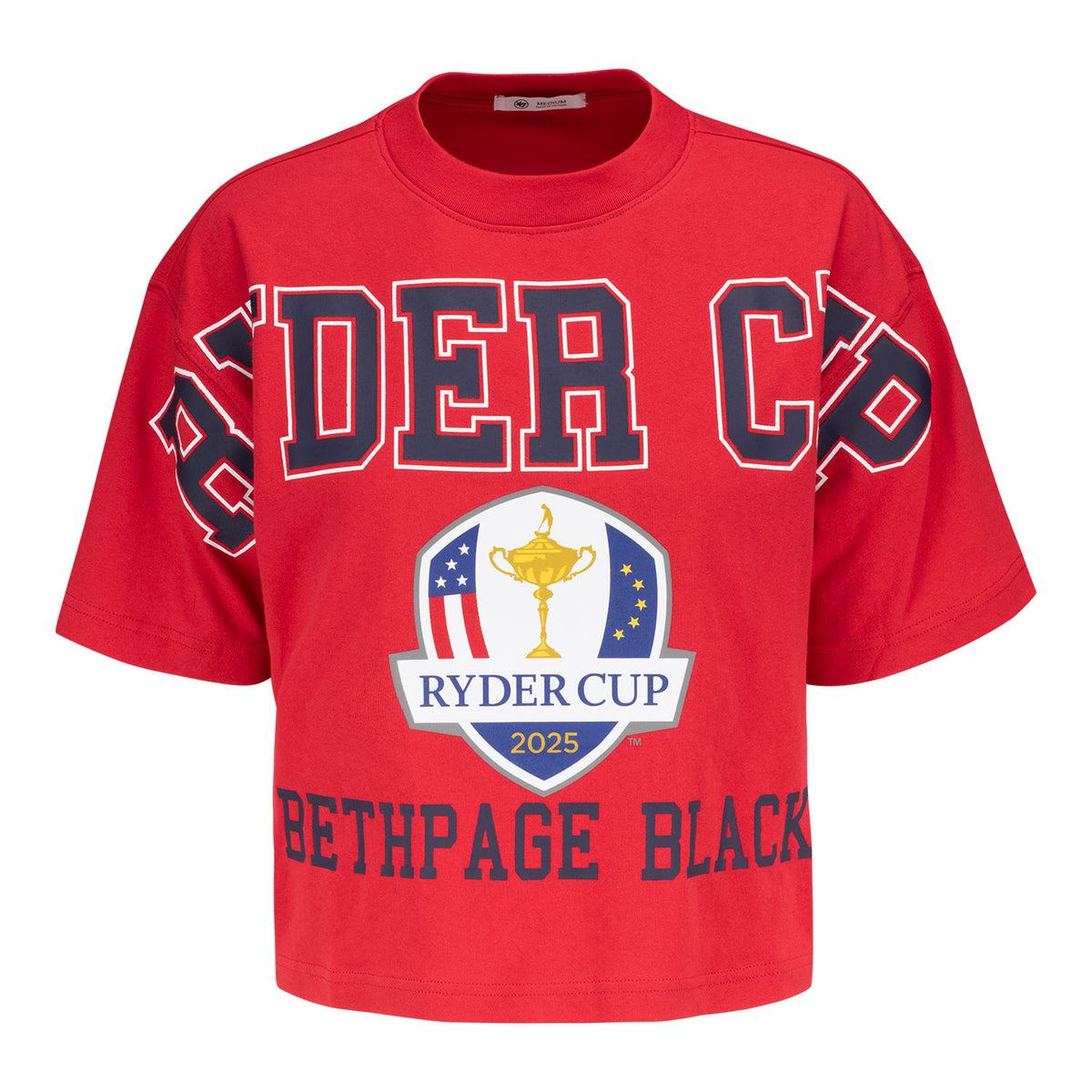 &#39;47 Brand 2025 Ryder Cup Outreach City T-Shirt in Red - Front View