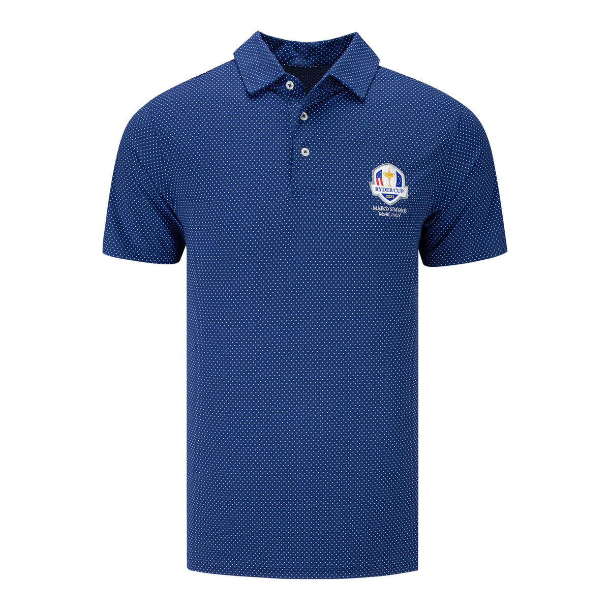 B. Draddy 2023 Ryder Cup The Captain Cool Polo in Blue- Front View