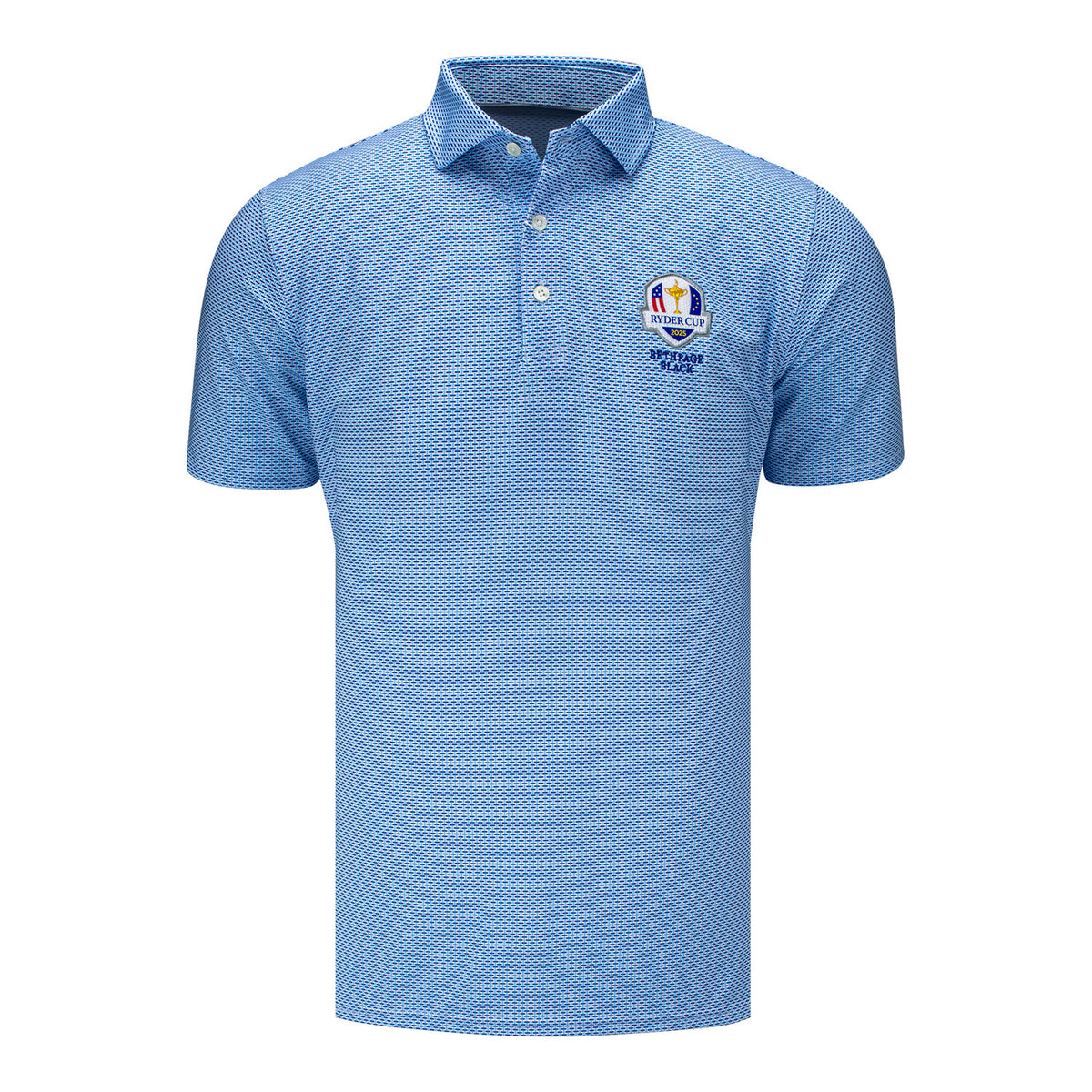Holderness &amp; Bourne 2025 Ryder Cup Davis Textured Performance Polo - Front View