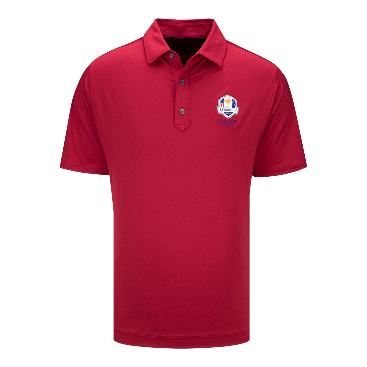 FootJoy 2025 Ryder Cup Solid Polo in Red - Front View