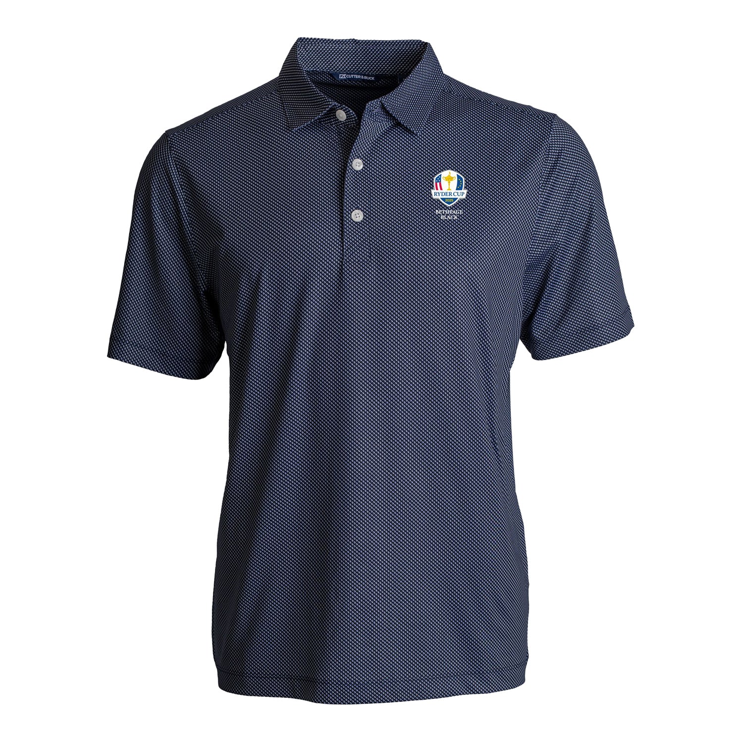 Cutter & Buck 2025 Ryder Cup Symmetry Print Polo in Navy US Ryder Cup