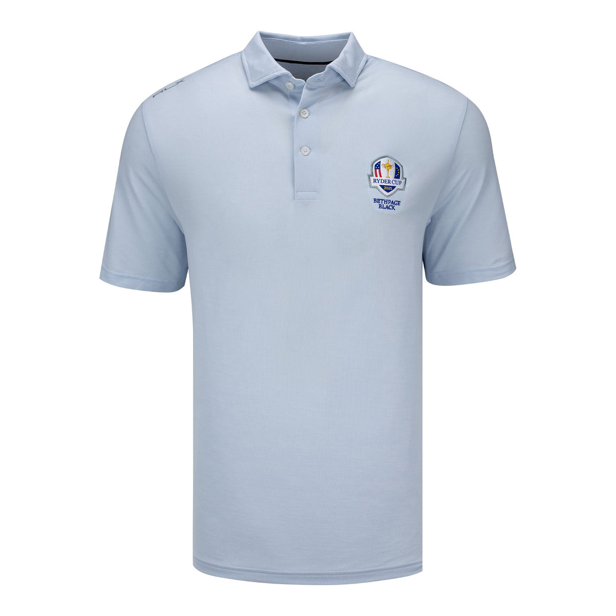 Ralph Lauren 2025 Ryder Cup Tour Pique Polo in Oxford Blue - Front View