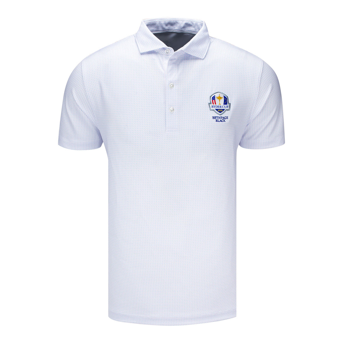 Johnnie-O 2025 Ryder Cup Tee Time Polo in Maliblu - Front View