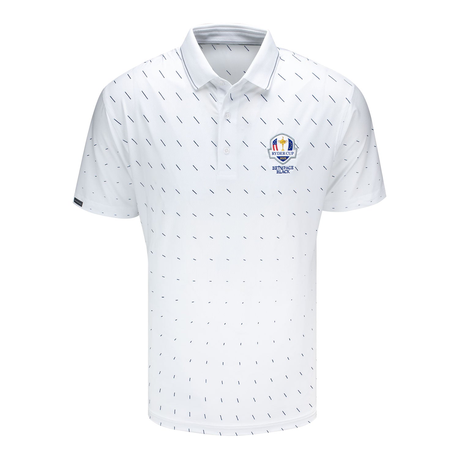 Dunning 2025 Ryder Cup Stirling Performance Polo in White - Front View