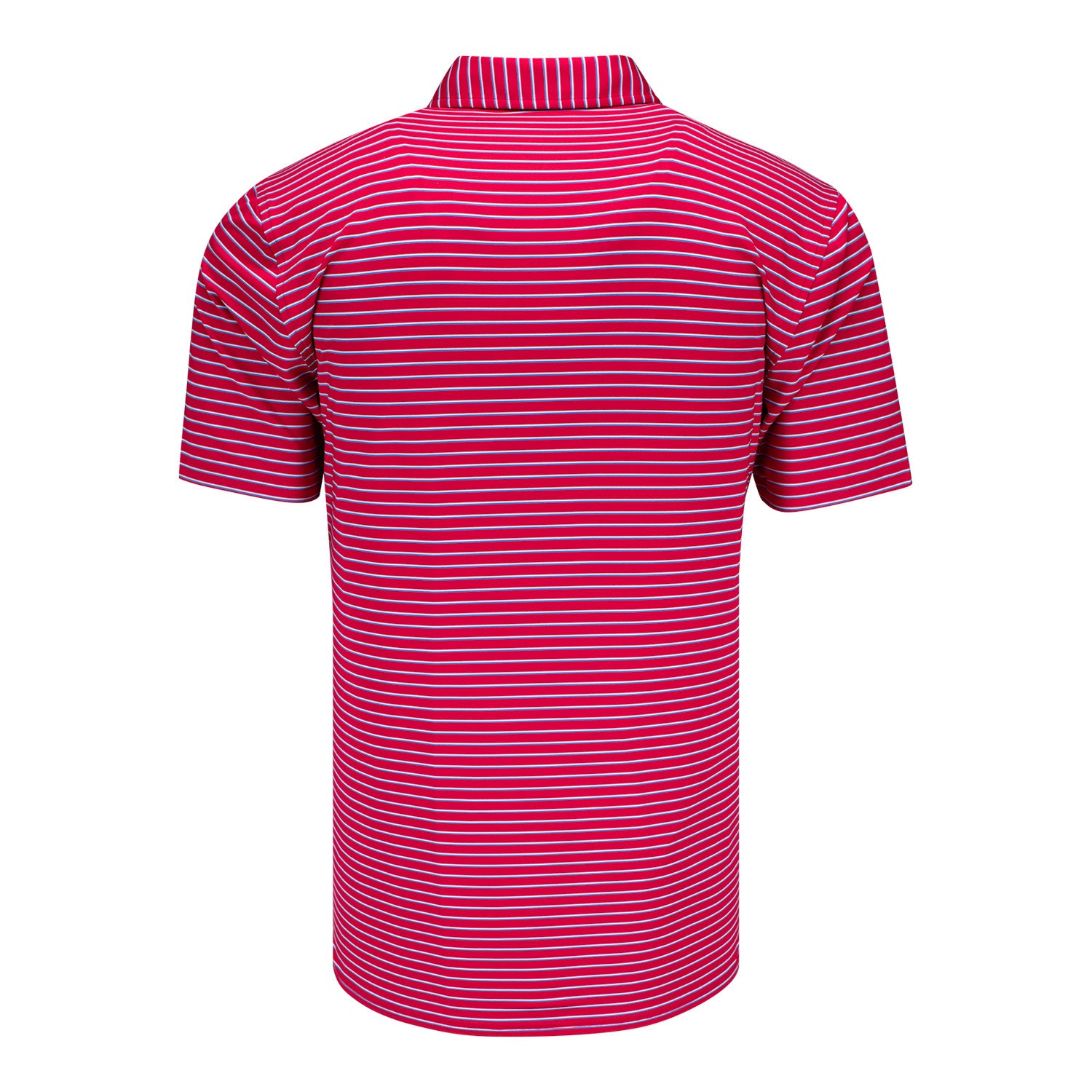 Holderness & Bourne 2025 Ryder Cup Springer Stripe Polo in Red - Front View