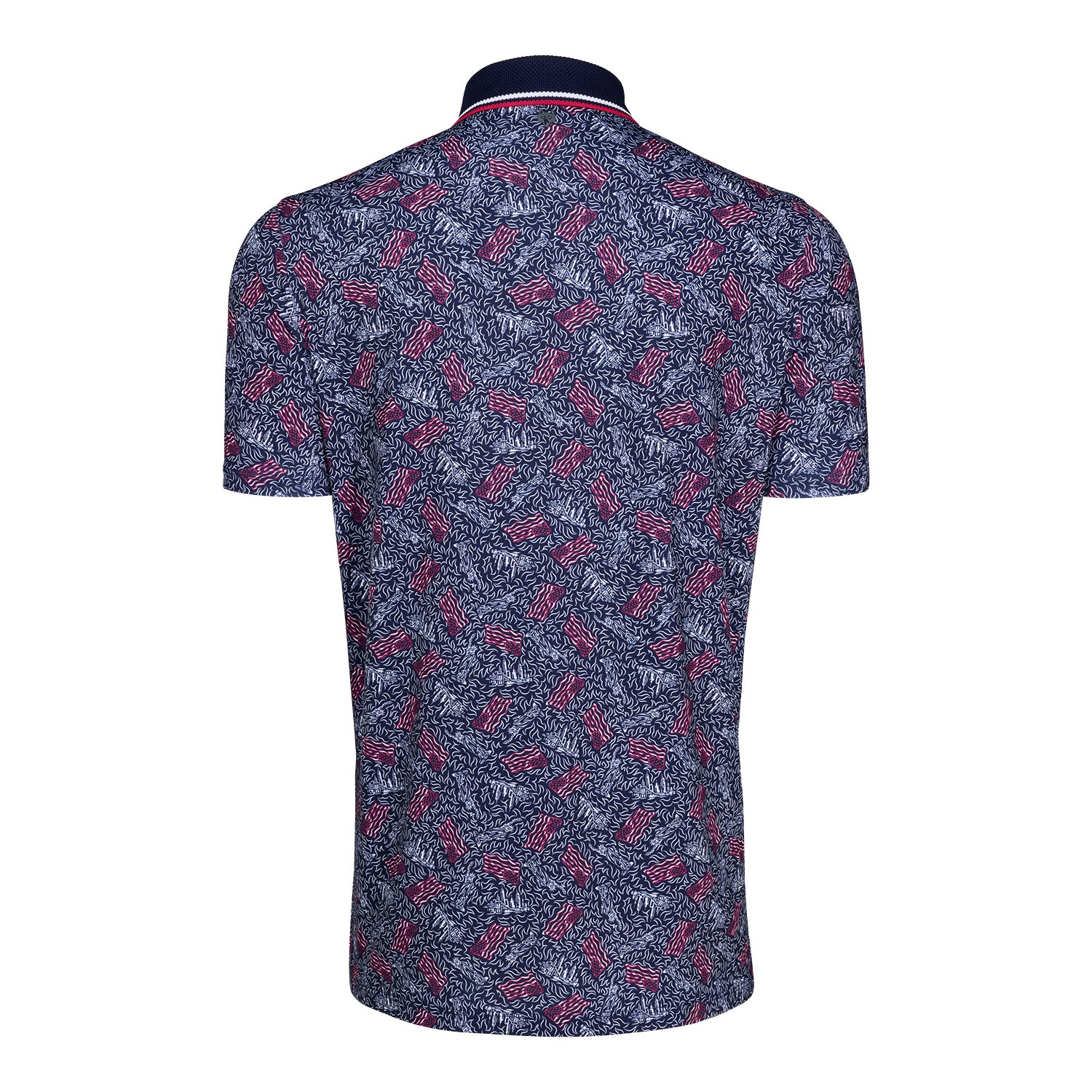 Greyson 2025 Ryder Cup American Match Play Polo in Maltese Lupine - Front View