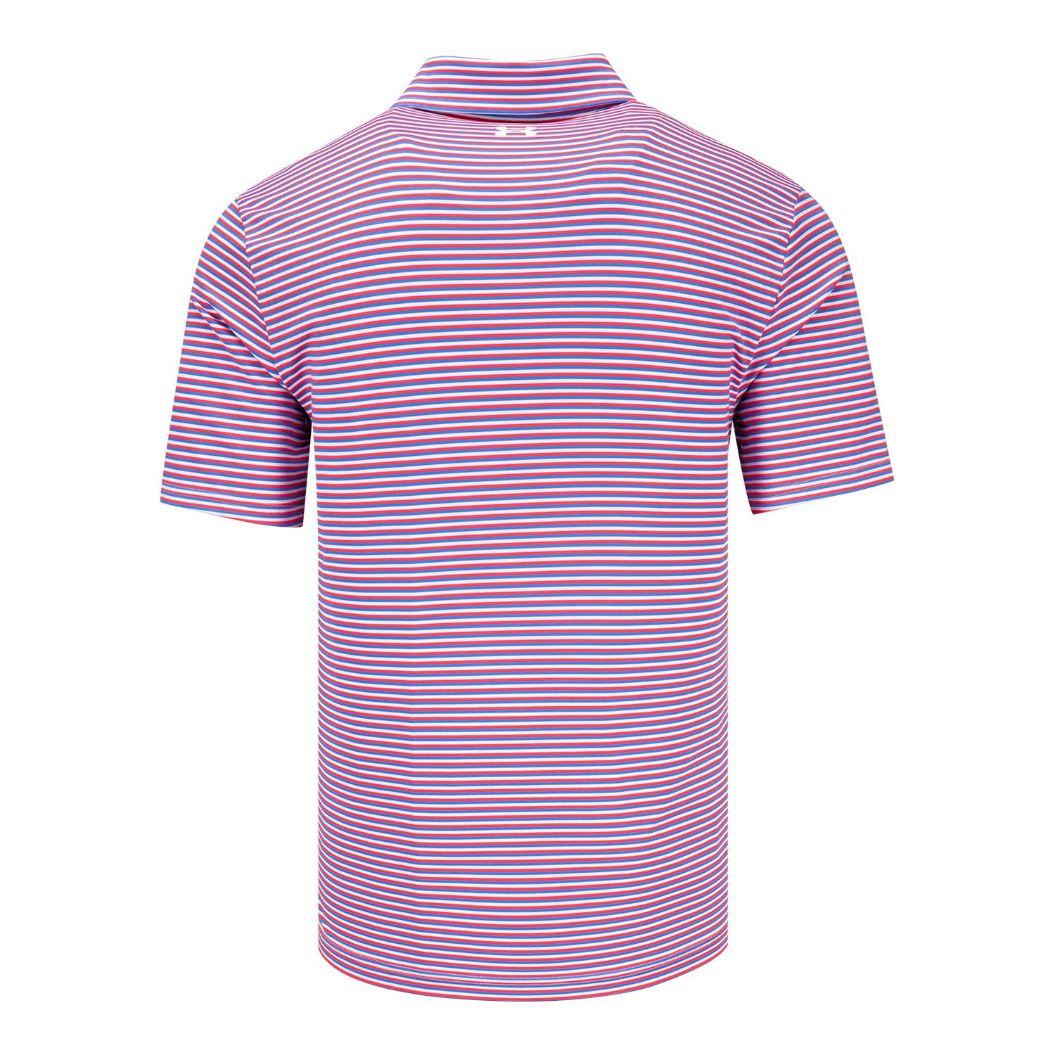 Under Armour 2025 Ryder Cup Drive Groove Stripe Polo in Blue Atlantis - Front View