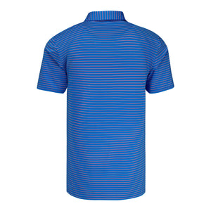 Holderness & Bourne 2027 Ryder Cup Springer Shirt in Horizon Blue, White, and Cabernet - Back View