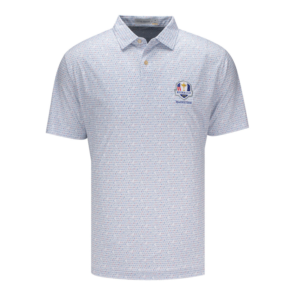 Peter Millar 2029 Ryder Cup Featherweight Cornhole Pattern Polo in