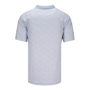 Peter Millar 2029 Ryder Cup Featherweight Cornhole Pattern Polo in White - Back View