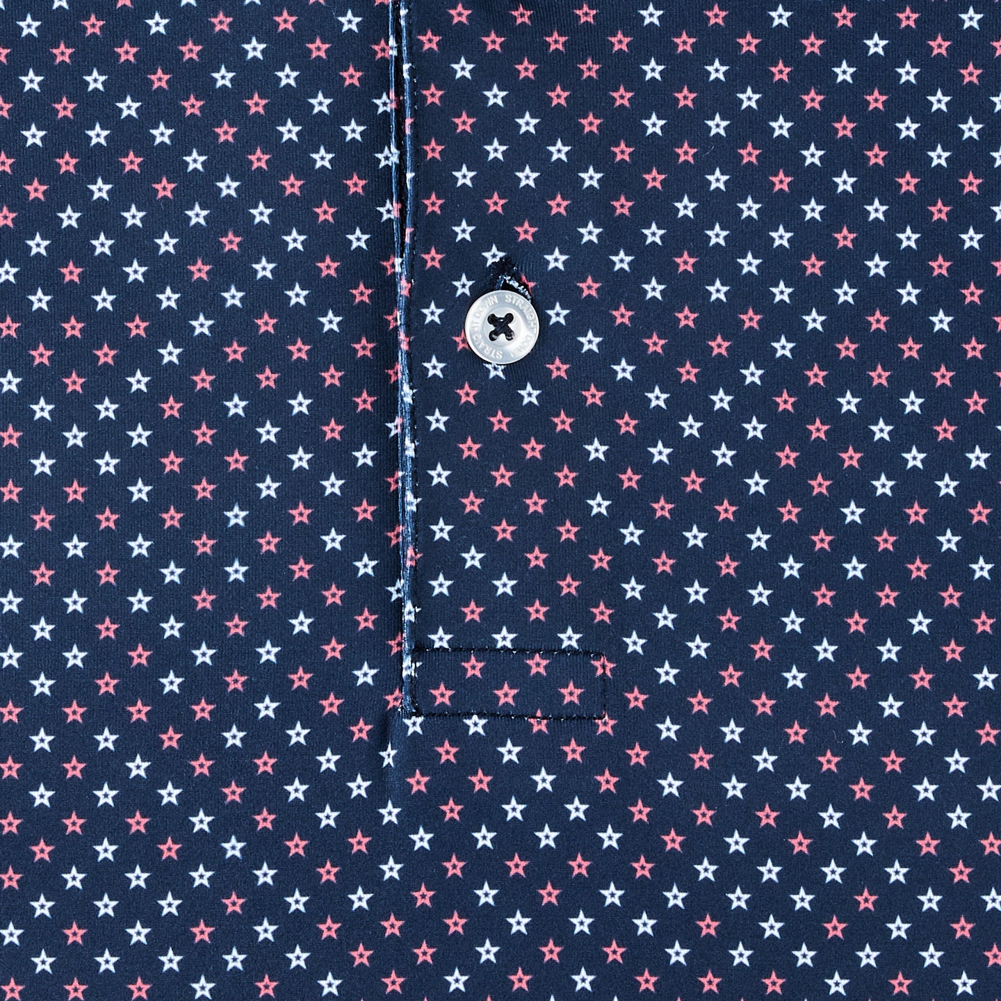 Straight Down 2027 Ryder Cup Star Struck Polo in Blue - Front