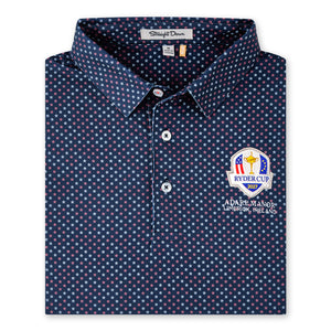 Straight Down 2027 Ryder Cup Star Struck Polo in Blue - Close Up