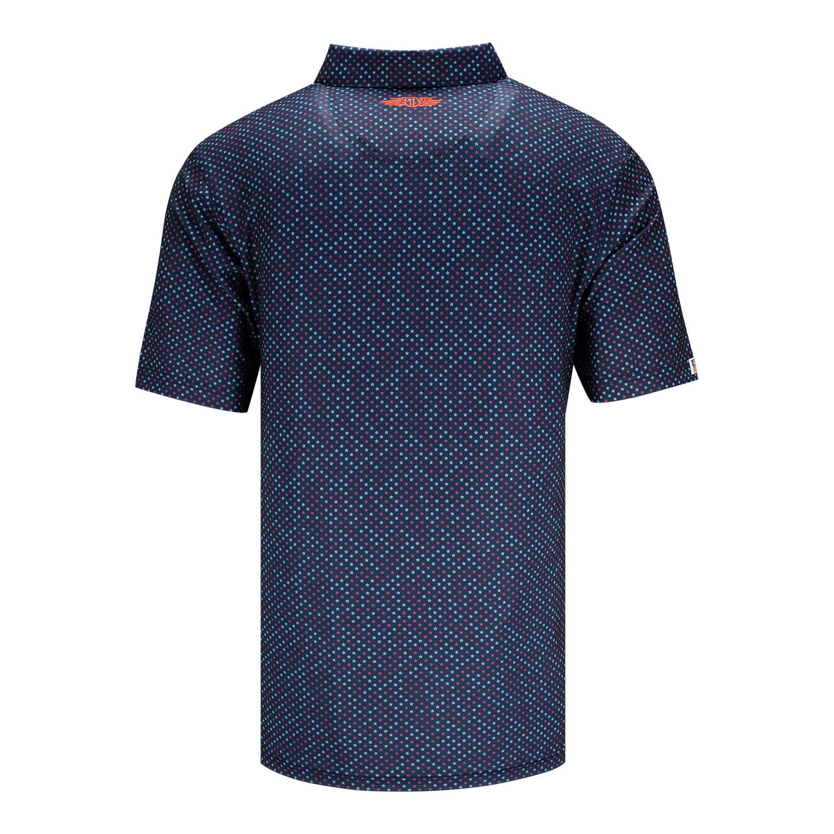 Straight Down 2027 Ryder Cup Star Struck Polo in Blue - Back View