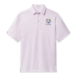Straight Down 2027 Ryder Cup Old Glory Polo in White - Front
